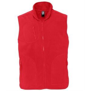 SOLS Unisex Adult Norway Fleece Vest / Red